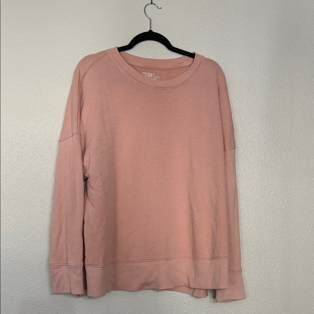 Time and Tru Women's Blush Crew Neck Sweater